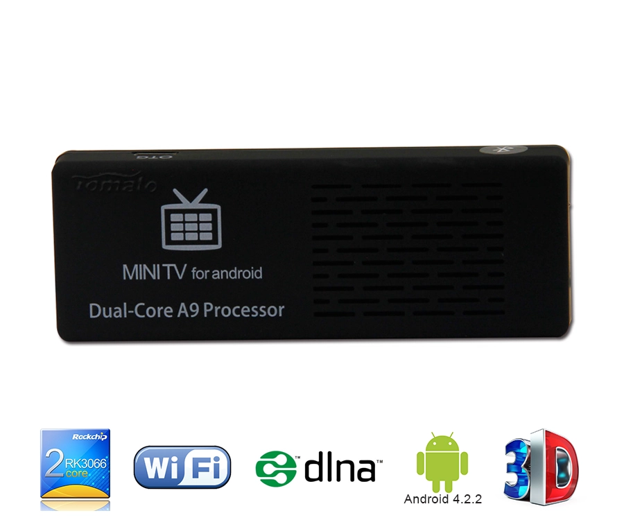 智能Android电视盒RK3066双核1.6GHz Cortex A9 Android 4.2.2电视盒