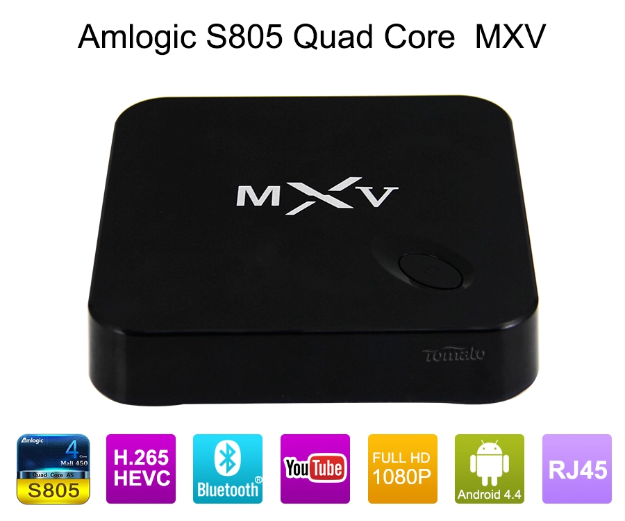 Smart TV Box Android Kodi 15.2 Smart Android TV Box Quad Core WiFi MXV S805 Quad Core Ott TV Box