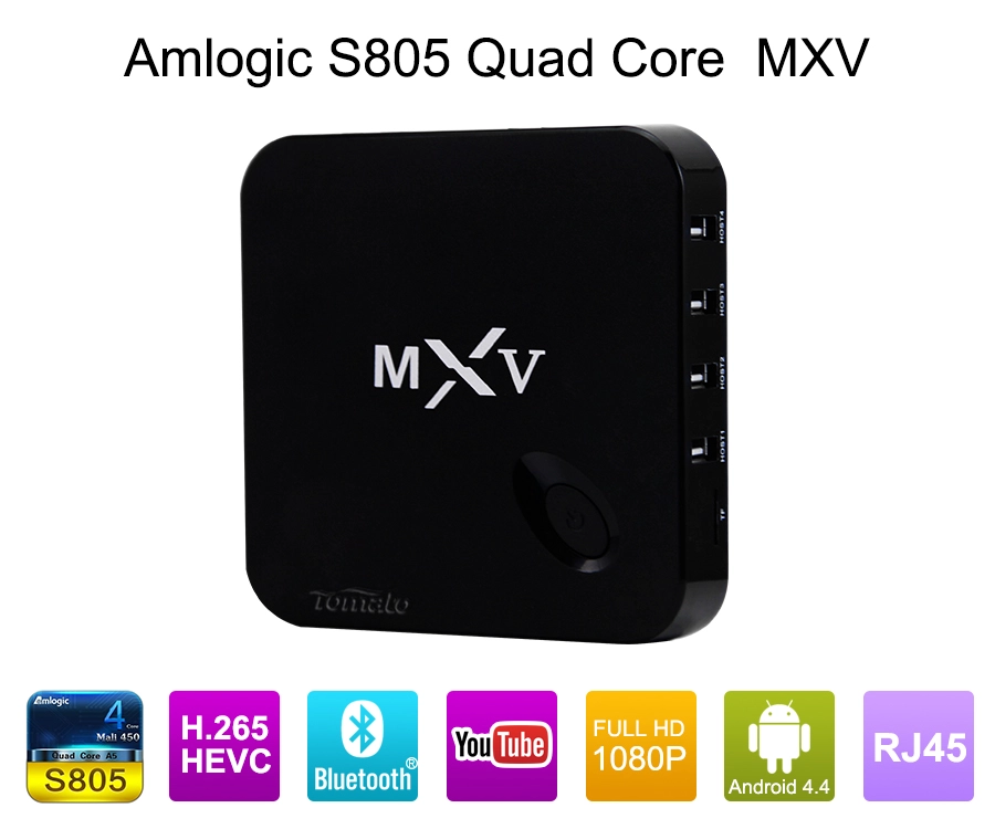 Smart TV Box Android Kodi 15.2 Smart Android TV Box Quad Core WiFi MXV S805 Quad Core Ott TV Box