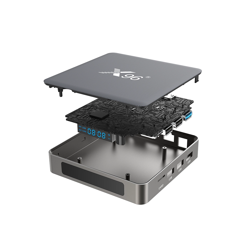 X96 X6 Rockchip RK3566 Quad Core Android 11 8K HDR Doppio WiFi 2T2R Set Top Box