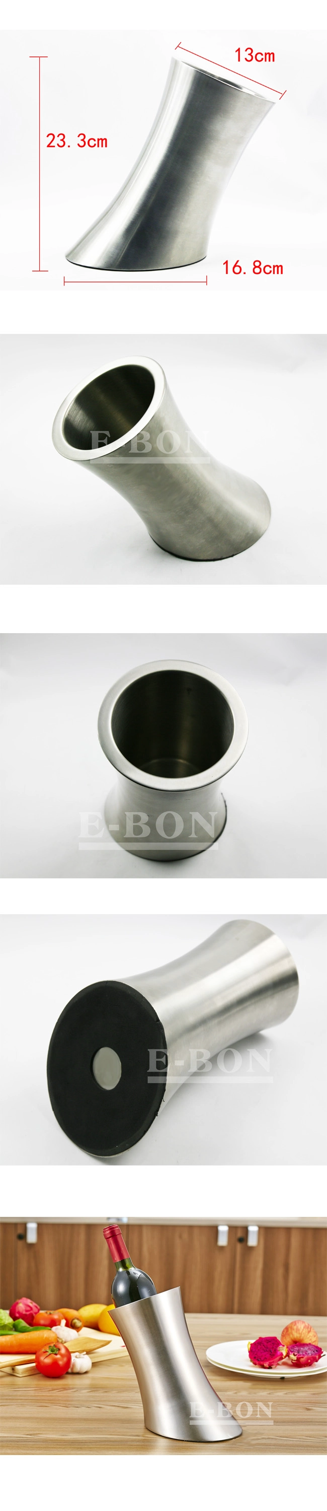 Stainless steel ice bucket