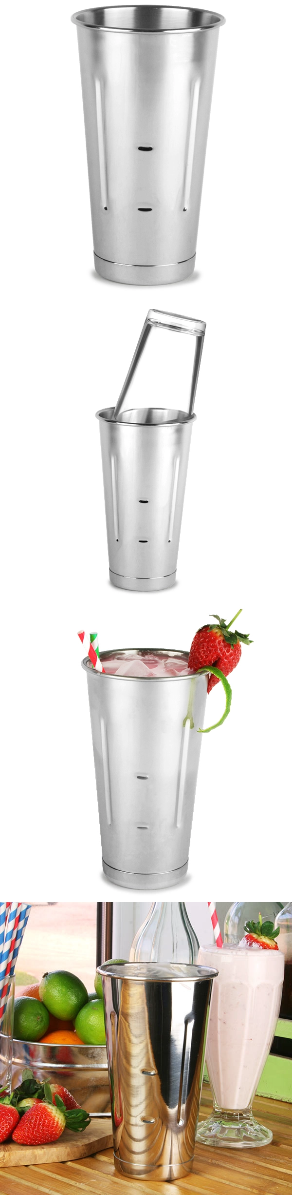 不锈钢奶昔杯