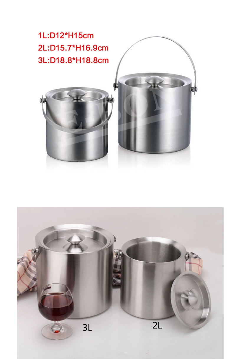 Stainless Steel Portable Ice Bucket