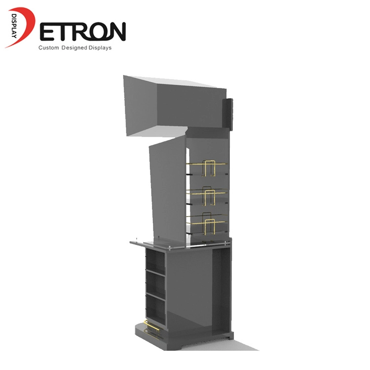 wood retail display shelves