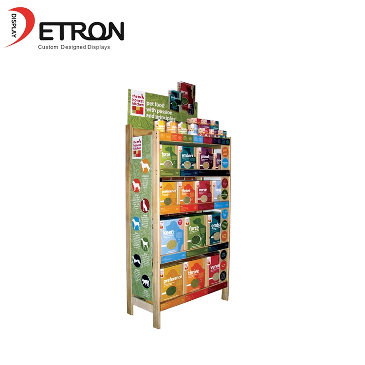 wooden pet food display shevles wooden pet food display shevles