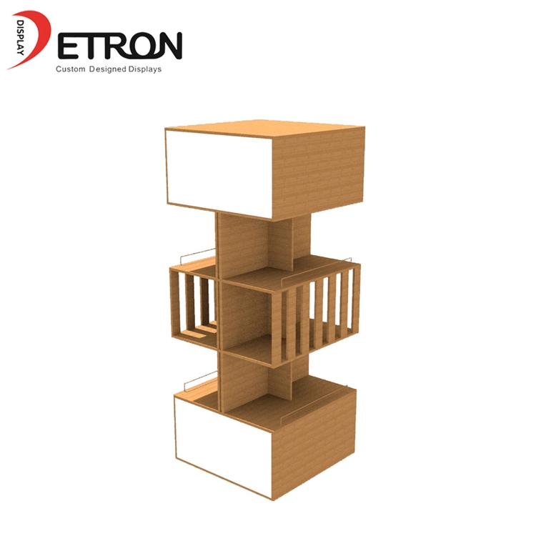 wooden gondola display shelves