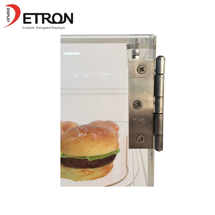 4 Tiers OEM / ODM Arbeitsplatte klar Acryl Bäckerei Gebäck Display-Stand