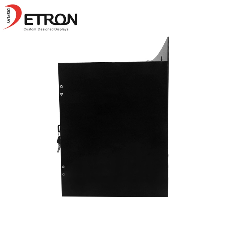 7 Grid zwart acryl telefoonlader displaystandaard met vergrendeld