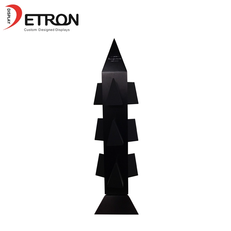 China Fabrik OEM benutzerdefinierte Desktop Metall Rakete Form Schwenkausstellungsstände
