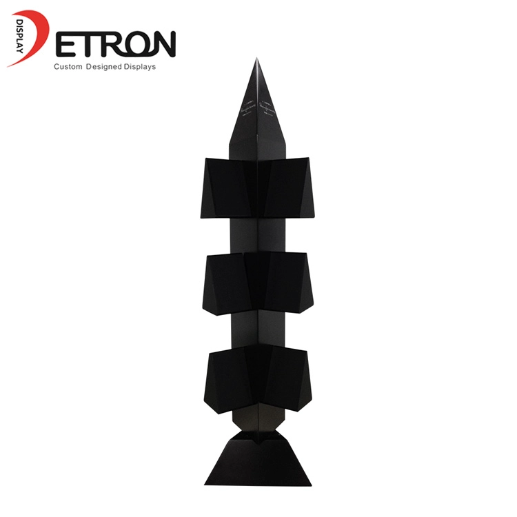 China Fabrik OEM benutzerdefinierte Desktop Metall Rakete Form Schwenkausstellungsstände