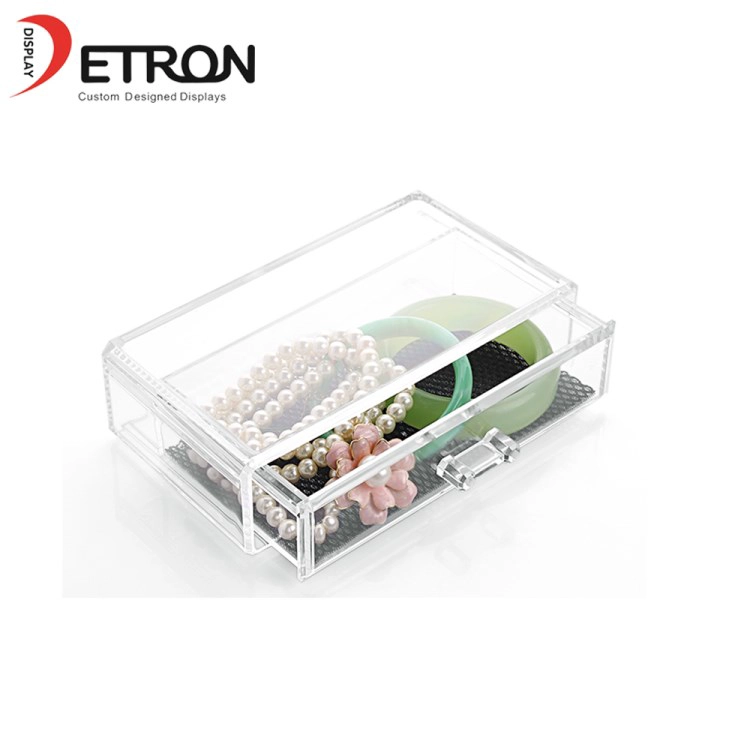 China made acrylic countertop display stand makeup display box acrylic storage box