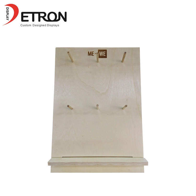 China manufacturer customized desktop wood bracelet jewelry display rack