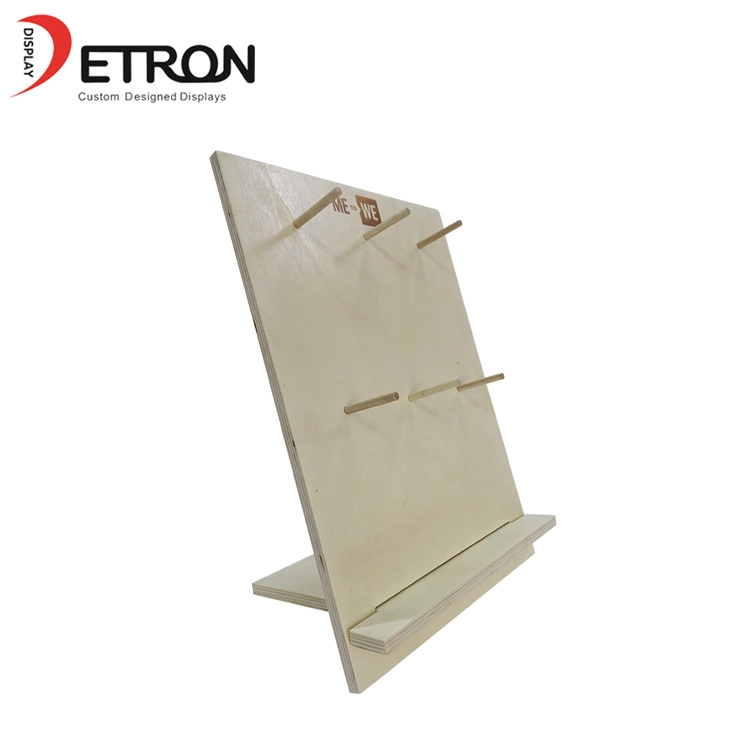 China manufacturer customized desktop wood bracelet jewelry display rack