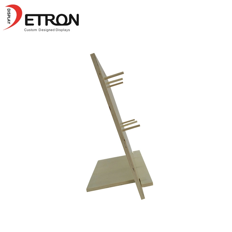 China manufacturer customized desktop wood bracelet jewelry display rack