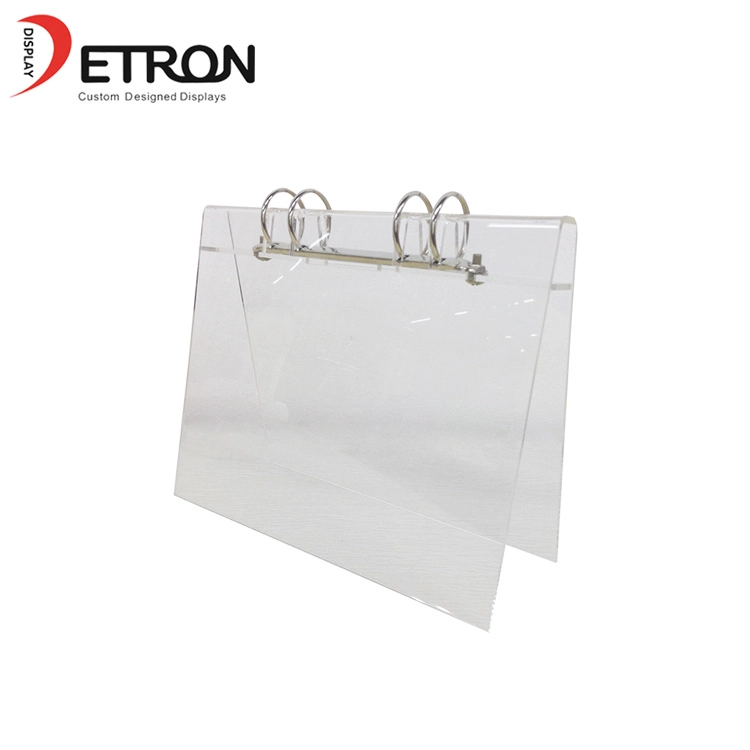 Customized clear acrylic small calendar display stand
