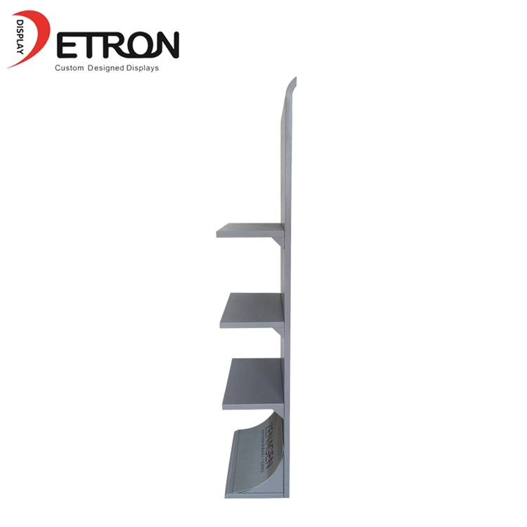 Customized logo single side metal shampoo store display fixture
