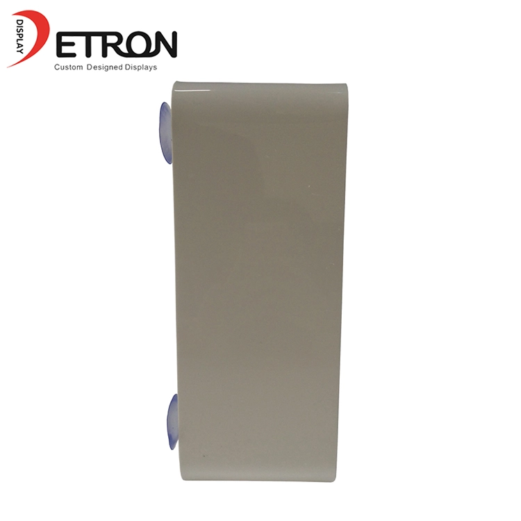 Aangepaste zeefdruk logo zuignap muurbevestiging acryl wijnfles display stand