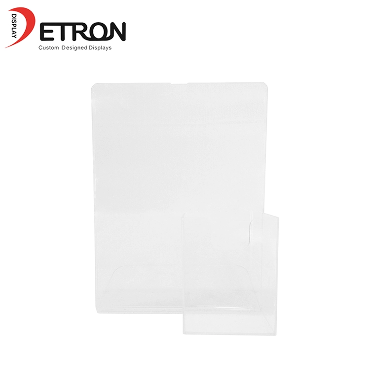 New Arrival customized desktop clear acrylic flyer business card display stand
