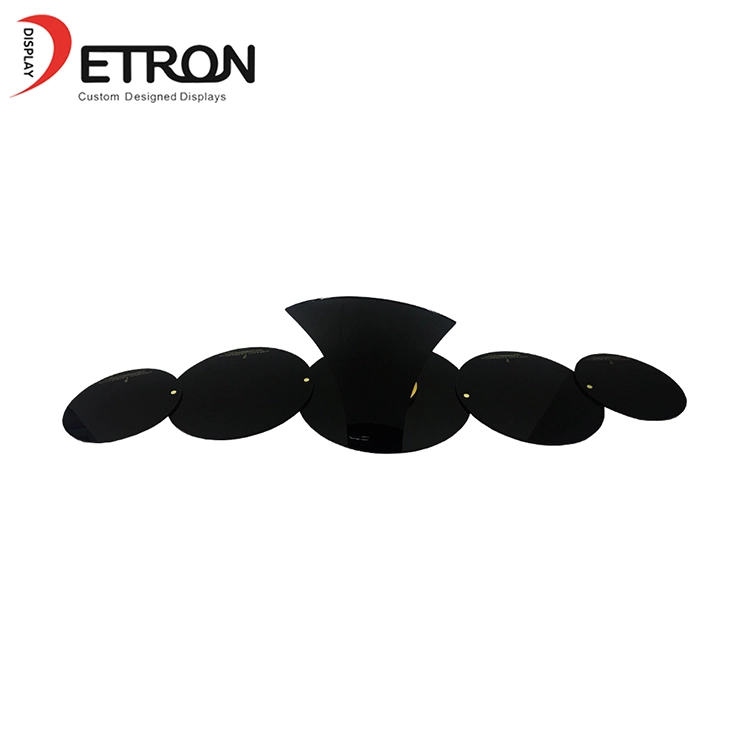 Nouveau design OEM comptoir acrylique noir collier présentoir