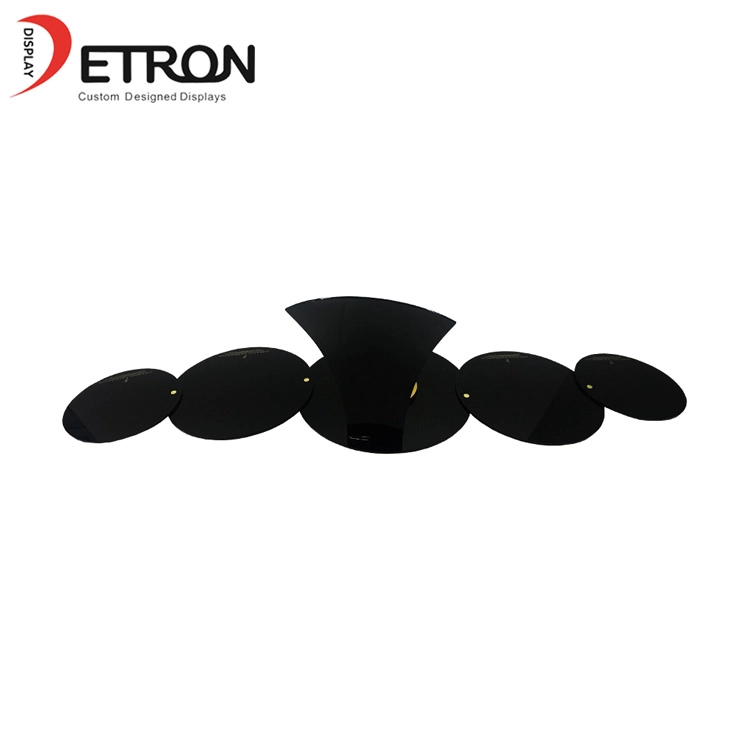 New Design luxurious black acrylic commercial jewelry display stand for jewelry store