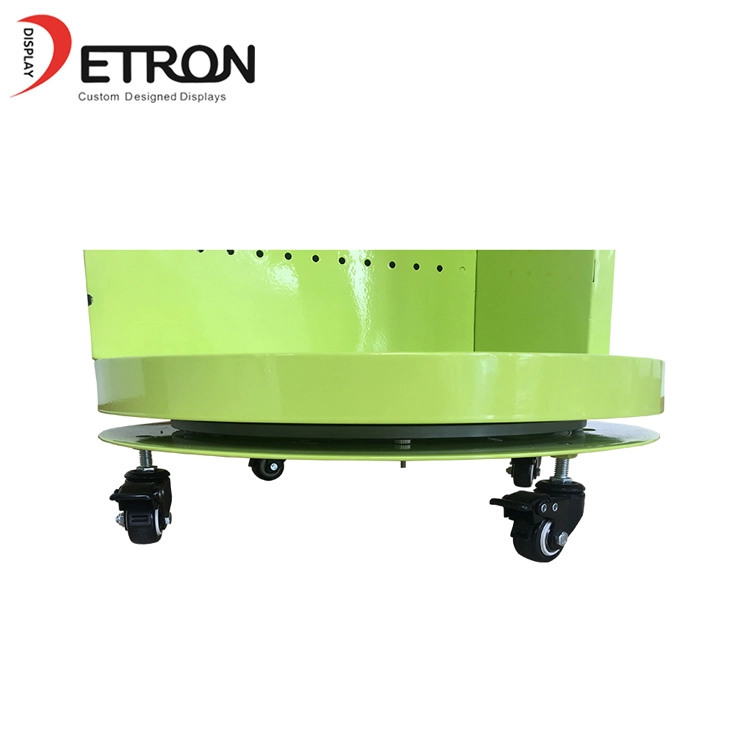 OEM/ODM metal pegboard rotating display stand for supermarket