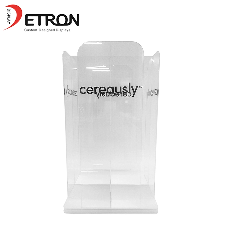 OEM custom countertop rotating paper cup holder plastic cup acrylic display rack