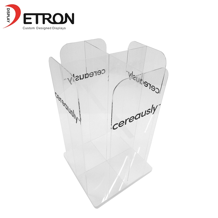 OEM custom countertop rotating paper cup holder plastic cup acrylic display rack