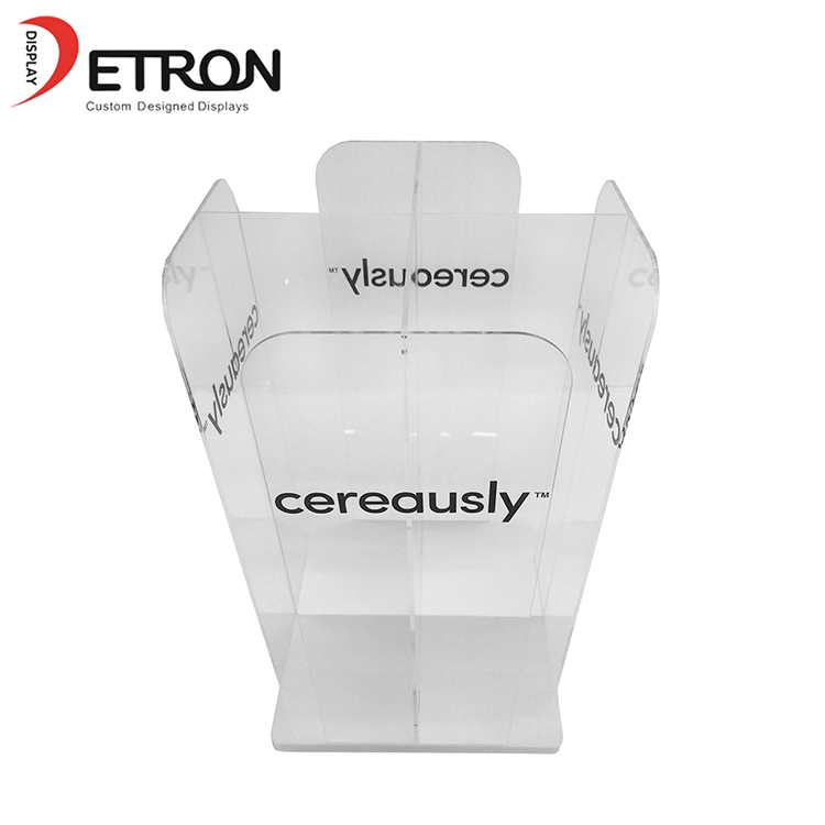 OEM custom countertop rotating paper cup holder plastic cup acrylic display rack