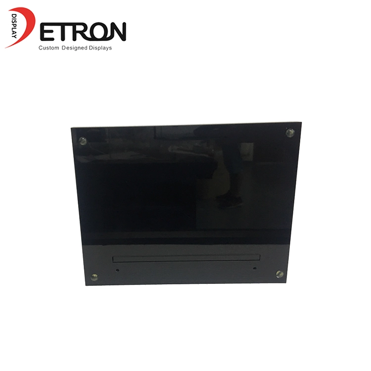 Retail shop custom acrylic table display stand with lcd video screen
