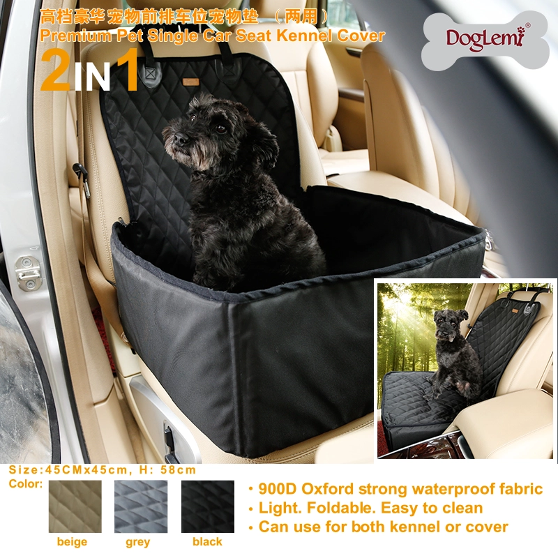 Haut de gamme, matelas de luxe à siège unique pour animaux de compagnie à l'avant, à double usage