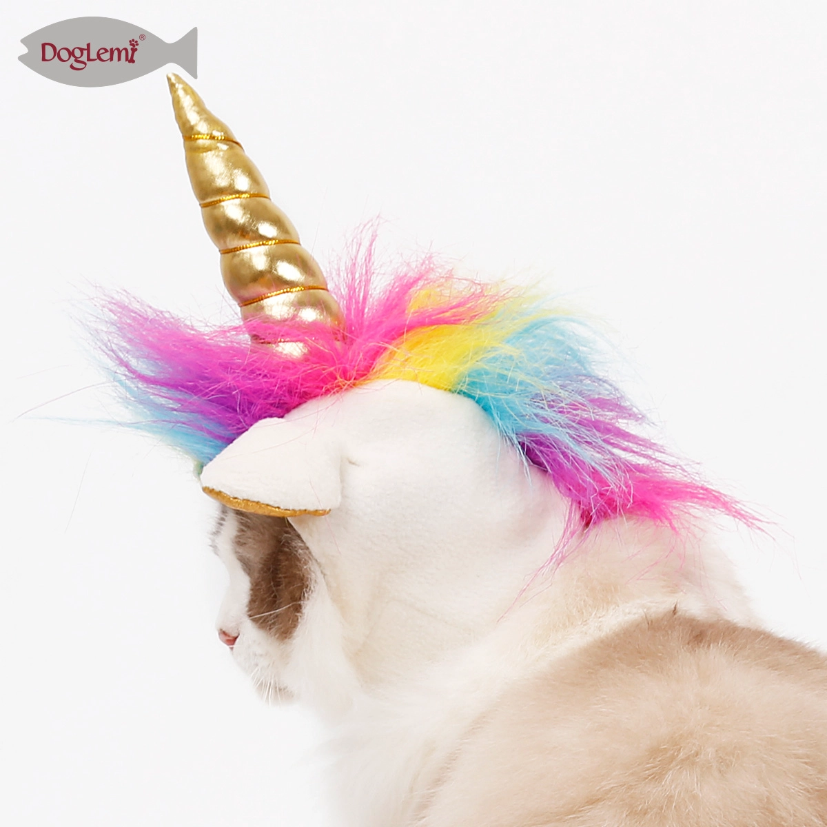 Couvre-chef de chat de licorne d'Halloween