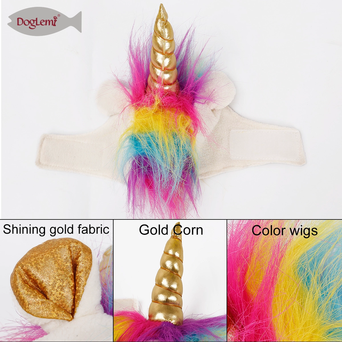 Couvre-chef de chat de licorne d'Halloween