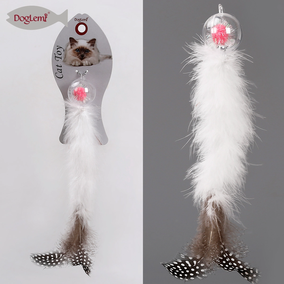 Jouet de chat boule de cristal de Noël