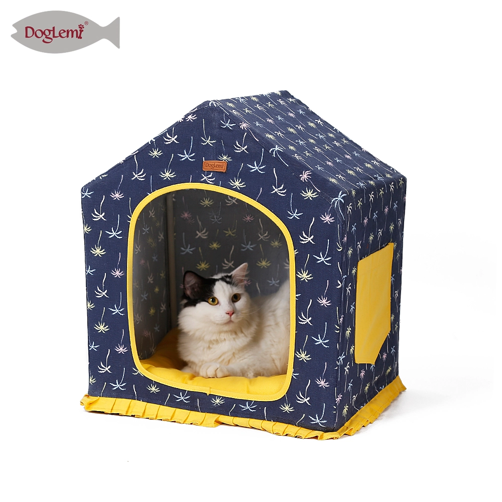 Maison de chat de conception d'arbre de noix de coco
