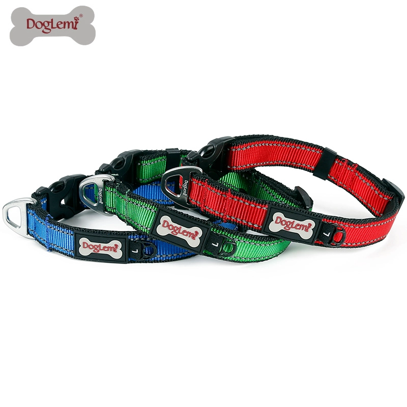 Cómodo collar de perro reflectante