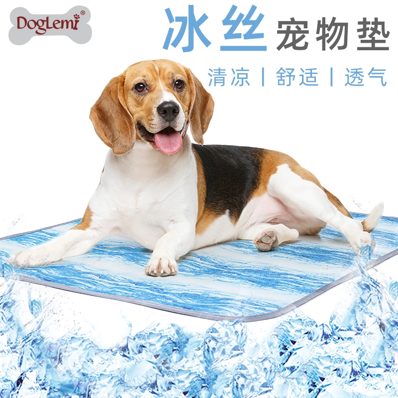 Kühlung Haustierdecke zum Schlafen, Sommer Eis cool Atmungsaktive Hundematte, Marmordesign Hund Kühlkissen