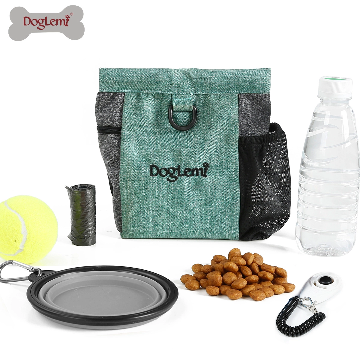 Sac de collation chien dressage rétro