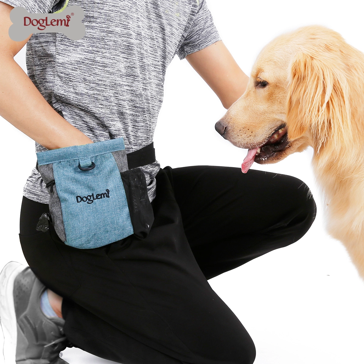 Sac de collation chien dressage rétro