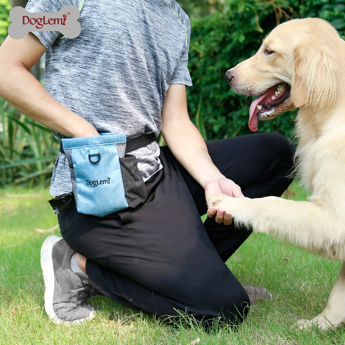 Sac de collation chien dressage rétro