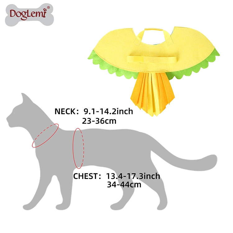 Fancy Vogel Design Katze Kostüm Cosplay Mode Halloween Festival Partei Katze Kleintier Ankleide Kleidung