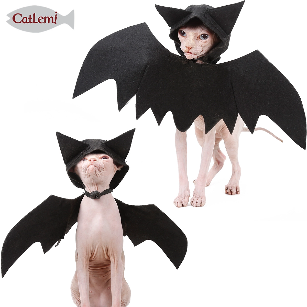 Halloween bat cat suit