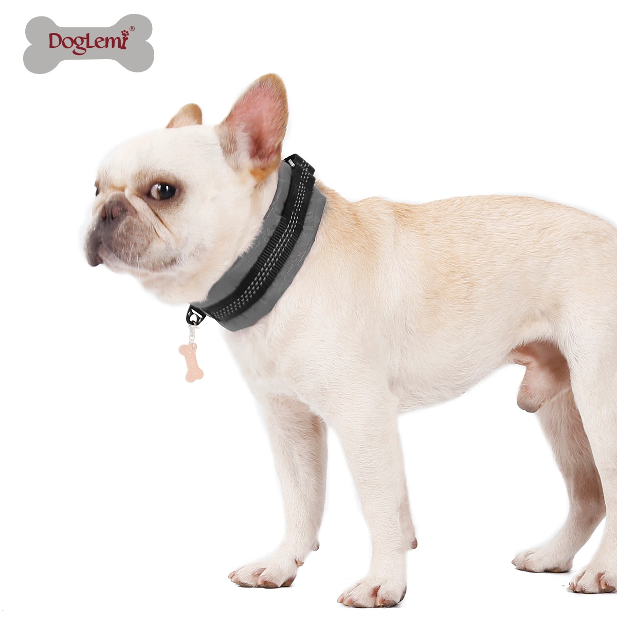 Bequemer verbreiterter Hundehalsring