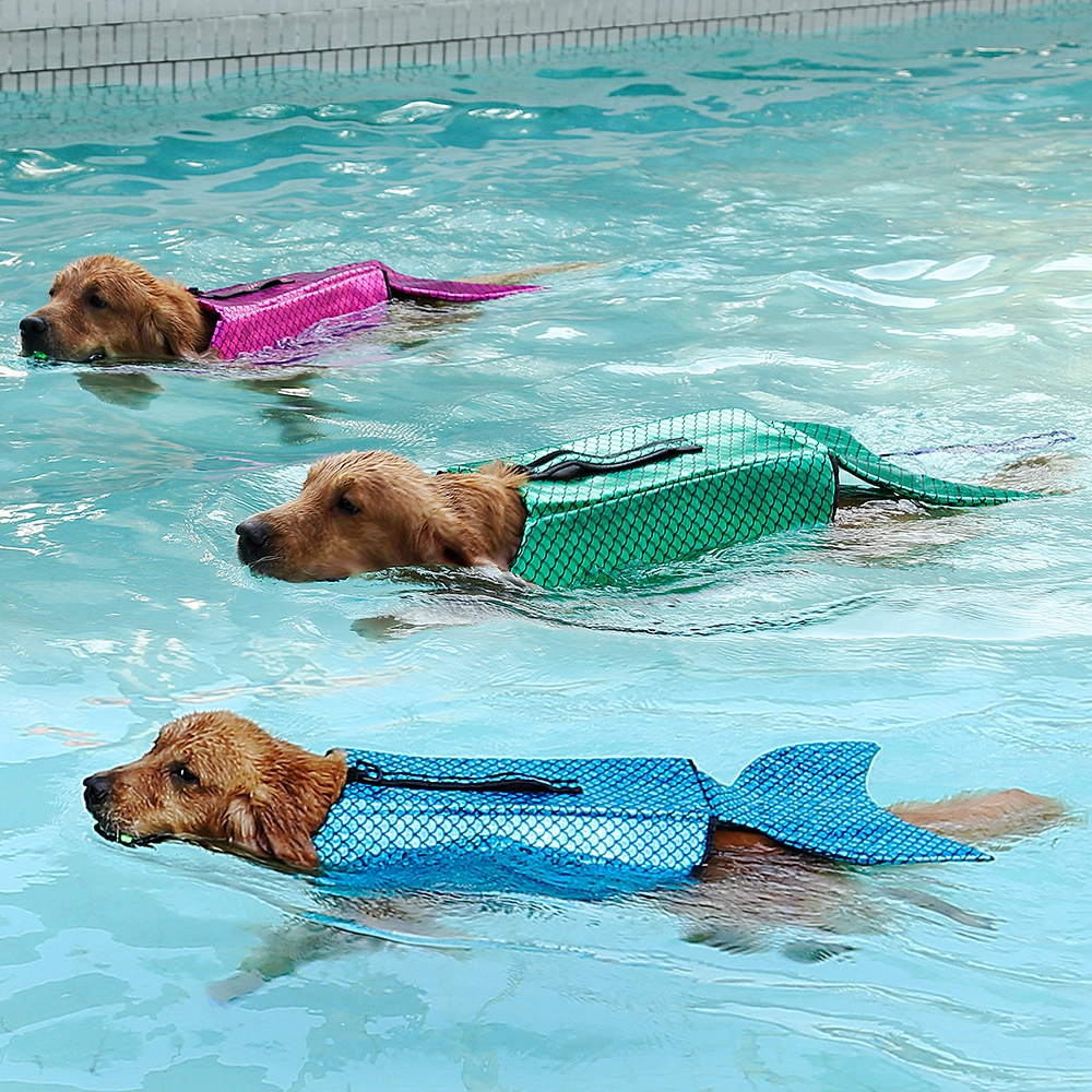 Mermaid pet life jacket