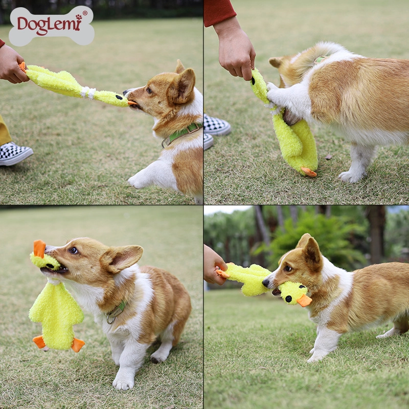 No Stuffing Squeaky Plush Dog Toy for Aggressive Chewers Durable Unstuffed Squeaker Animal Pet Toys for Small Dedium Large Dogs