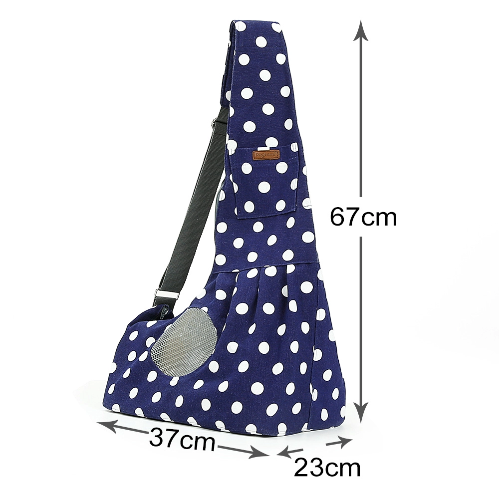 Sac à bandoulière pour animaux en toile