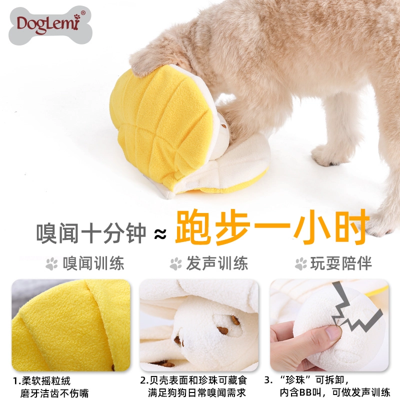 Haustierkauspielzeug schnupfen iq training shell design hund spielzeug snuffle puzzle pet produkte
