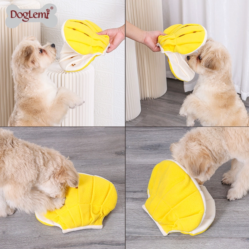 Haustierkauspielzeug schnupfen iq training shell design hund spielzeug snuffle puzzle pet produkte