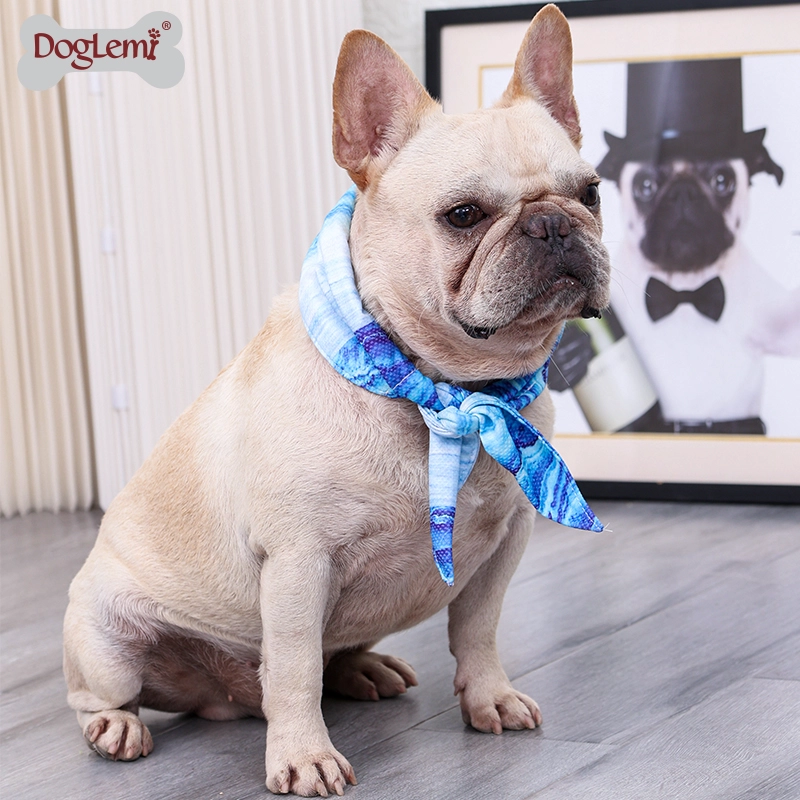 Bandanas de enfriamiento de mascotas con cristales de verano perro fresco cuello cabeza banda pañuelo