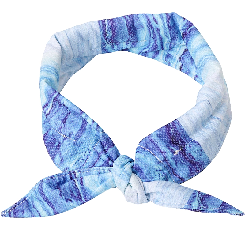 Bandanas de enfriamiento de mascotas con cristales de verano perro fresco cuello cabeza banda pañuelo