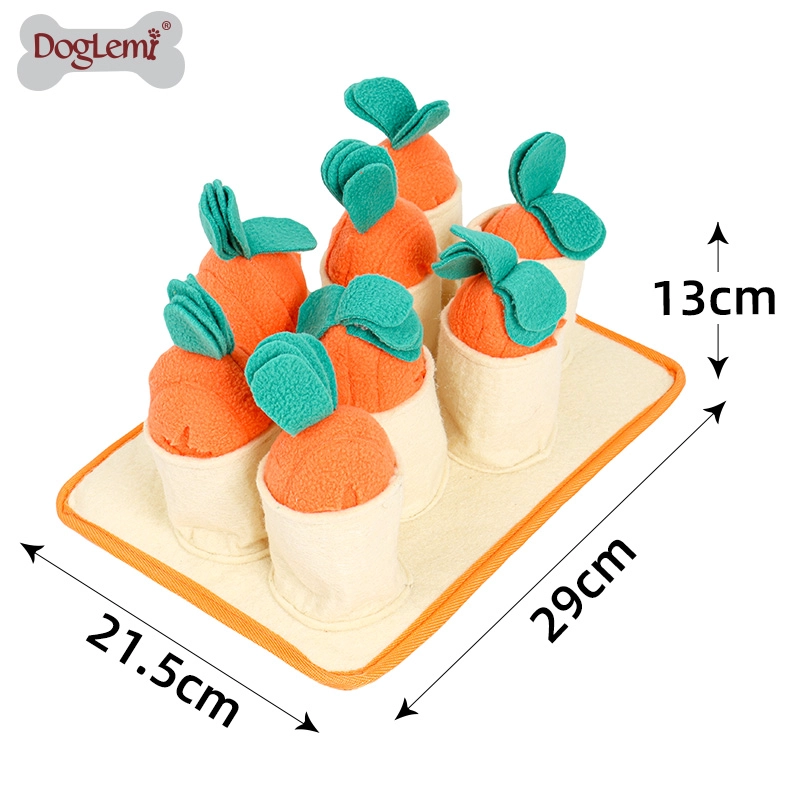 Pull carrot educational dog toy